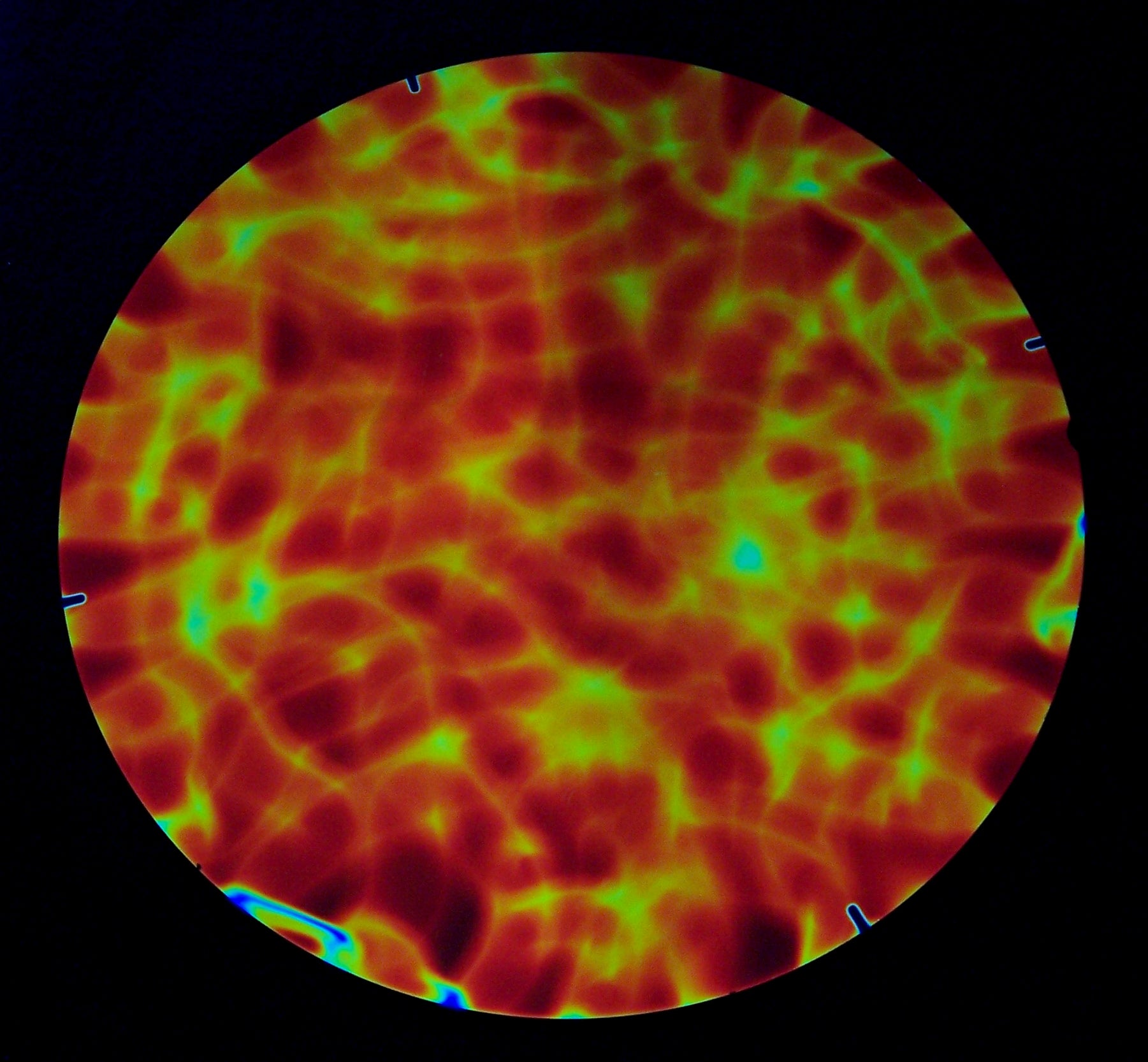 CBS- Cyan/Dark Dark Red / Aurora Borealis 1/4th sheets