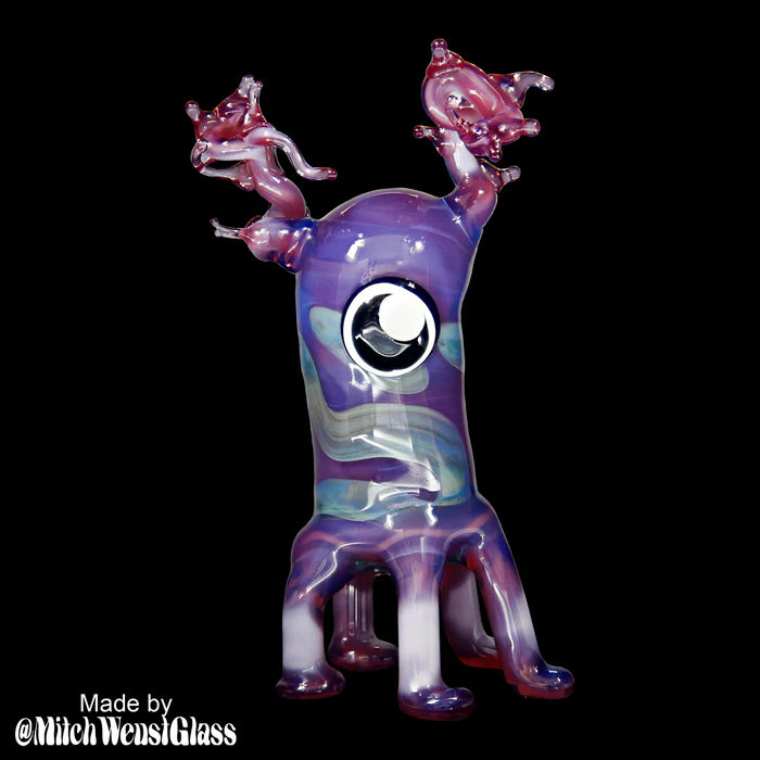 Lunar Glass Purplish Red Opal