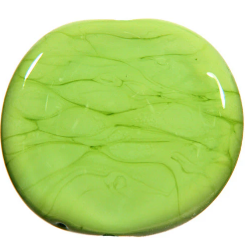 Green Pea Pastel Effetre Glass Rod