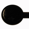Black Transparent Effetre Glass Rod