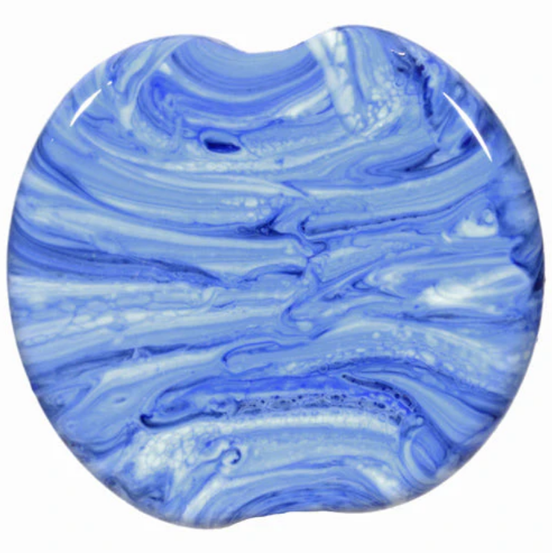 Avorio Lapis Dark (Ivory Blue) Pastel Effetre Glass Rod