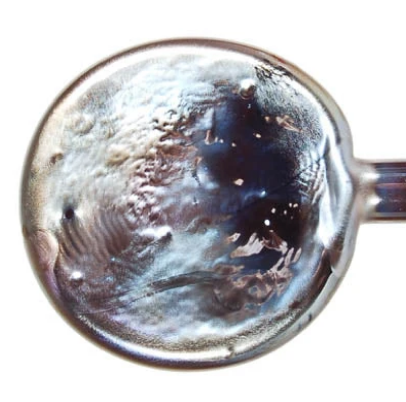 Plum Silver Dark Machine Pastel Effetre Glass Rod