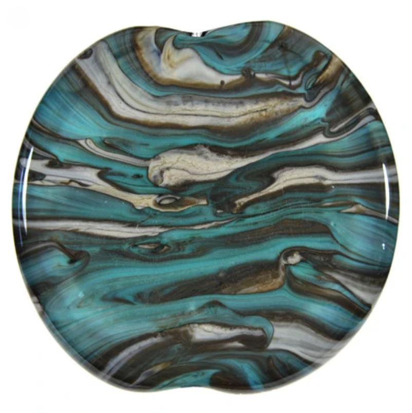 Avorio Verde Petrolio (Ivory Petroleum) Pastel Effetre Glass Rod